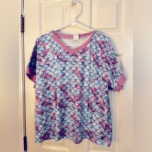 Mermaid scale pajama set NWOT